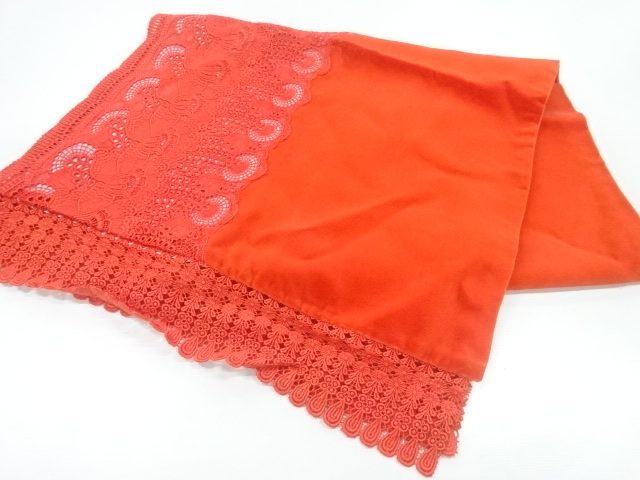JAPANESE SHAWL / VELVET / LACE / FLOWER